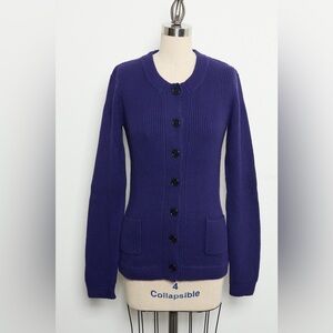 Round-Neck Button-Up Cardigan 100%Cashmere[NEW]